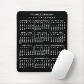 2023 Monatlicher Kalender Schwarz-weißer Individue Mousepad (Mit Mouse)