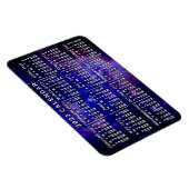 2023 Monatlicher Kalender Weltraumnebel Magnet (Rechte Seite)
