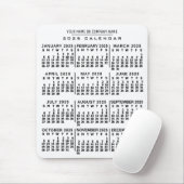 2023 Monatskalender Weißer Schwarzer Individuelle Mousepad (Mit Mouse)