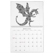 2023 Mythische Drachen Einhorn Erwachsene Farbgebu Kalender (Mär 2026)