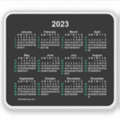 2023 Neon 52 Week ISO Kalender von Janz Aufkleber (Vorderseite)