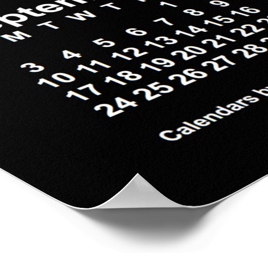 2023 Neon White Wall Calendar von Janz Poster (Ecke)