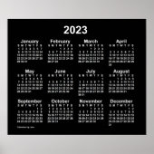 2023 Neon White Wall Calendar von Janz Poster (Vorne)