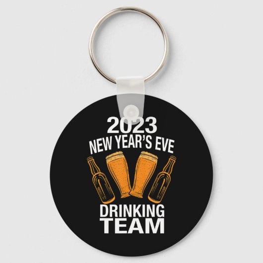 2023 Neues Jahr 's Eve Drinking Team Schlüsselanhänger (Vorderseite)