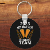 2023 Neues Jahr 's Eve Drinking Team Schlüsselanhänger (Vorderseite)