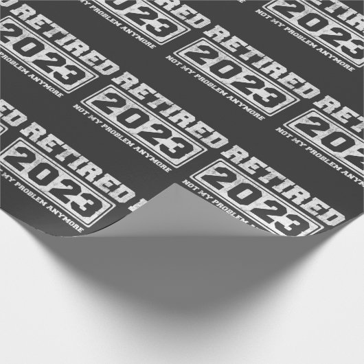 2023 nicht mehr mein Problem Geschenkpapier (Ecke)