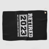 2023 nicht mehr mein Problem Golfhandtuch (Horizontal)