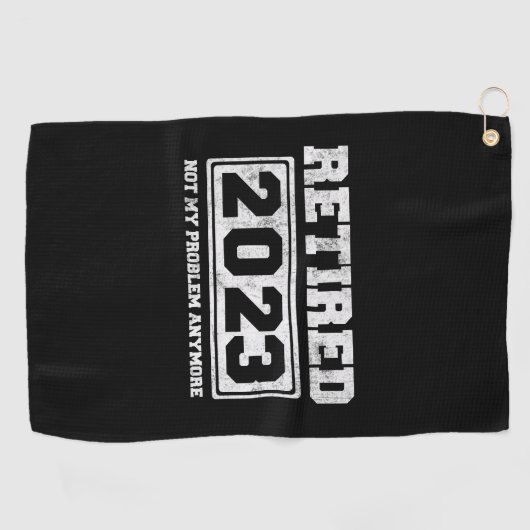 2023 nicht mehr mein Problem Golfhandtuch (Horizontal)