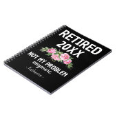 2023 nicht mehr mein Problem Individuelle Name Notizblock (Linke Seite)