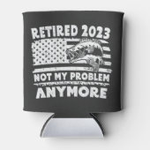 2023 nicht mehr mein Problem mehr Fischen Geschenk Dosenkühler (Vorderseite)