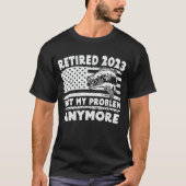 2023 nicht mehr mein Problem mehr Fischen Geschenk T-Shirt (Vorderseite)
