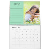 2023 Photo Collage Monthly Photo and Notes Seafoam Kalender (Feb 2026)