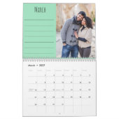 2023 Photo Collage Monthly Photo and Notes Seafoam Kalender (Mär 2027)