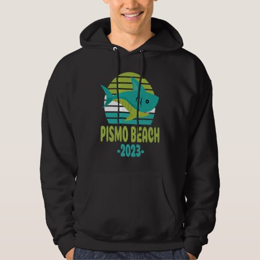 2023 Pismo Beach California Shark Hoodie (Vorderseite)