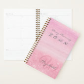 2023 Planner Pink Ombre Shimmer mit Monogramm Planer (Anzeige)
