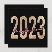 2023 Premium-Design mit gliteriger Textur Save The Date (Vorne/Hinten)