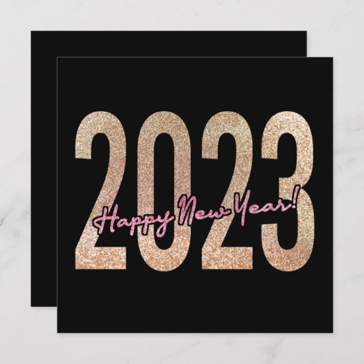 2023 Premium-Design mit gliteriger Textur Save The Date (Vorne/Hinten)