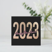 2023 Premium-Design mit gliteriger Textur Save The Date (Stehend Vorderseite)