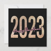 2023 Premium-Design mit gliteriger Textur Save The Date (Vorderseite)
