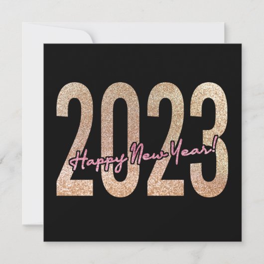 2023 Premium-Design mit gliteriger Textur Save The Date (Vorderseite)