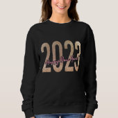 2023 Premium-Design mit gliteriger Textur Sweatshirt (Vorderseite)
