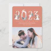 2023 Red Foliage Chinesischer Neujahrskarte Einladung (Vorderseite)