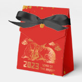 2023 Red Gold Rabbit Chinesisches Neujahrsgeschenk Geschenkschachtel (Vorderseite)