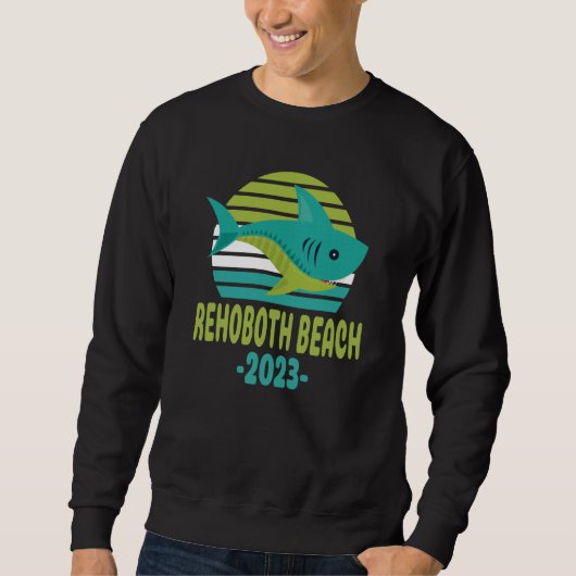 2023 Rehoboth Beach Delaware Shark Sweatshirt (Vorderseite)
