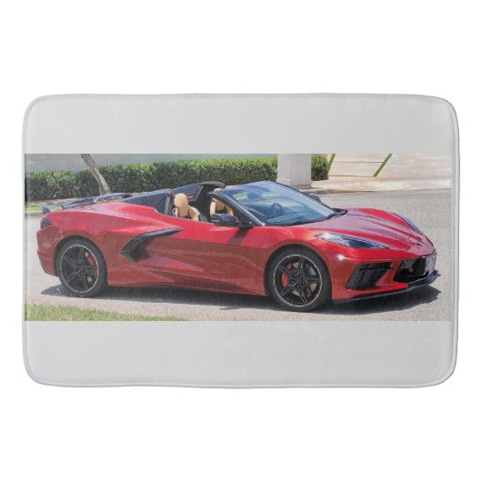 2023 Rotes Korvettenbathmatt Badematte (Vorderseite)