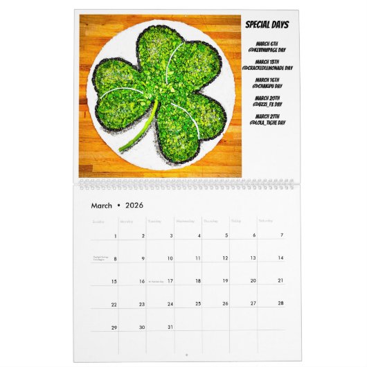 2023 Saisonaler Pizzagalender Kalender (Mär 2026)