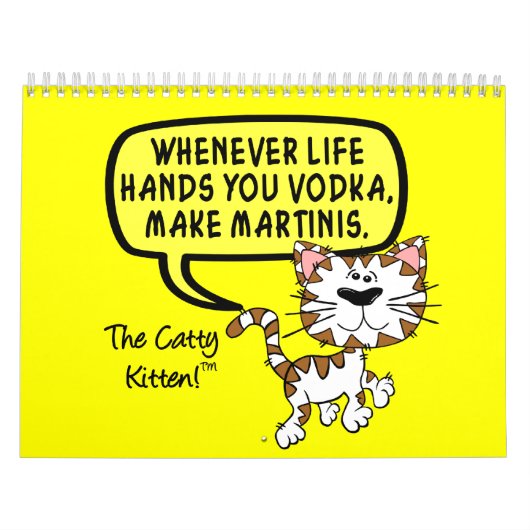 2023 Sarcastic Kitten Spaß Kalender (Titelbild)