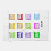 2023 Schriftart im Kalender Geschirrtuch (Horizontal)