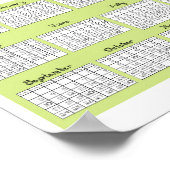 2023 Schriftart-Karikatur Poster (Ecke)