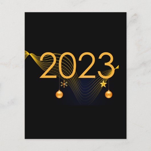 2023 Schwarz und Gold Flyer (Vorne)