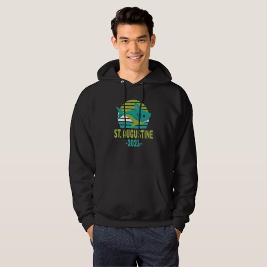 2023 St Augustine Florida Shark Hoodie (Vorne ganz)