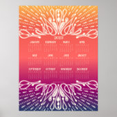 2023 Sunrise Sunset Calendar Poster (Vorne)