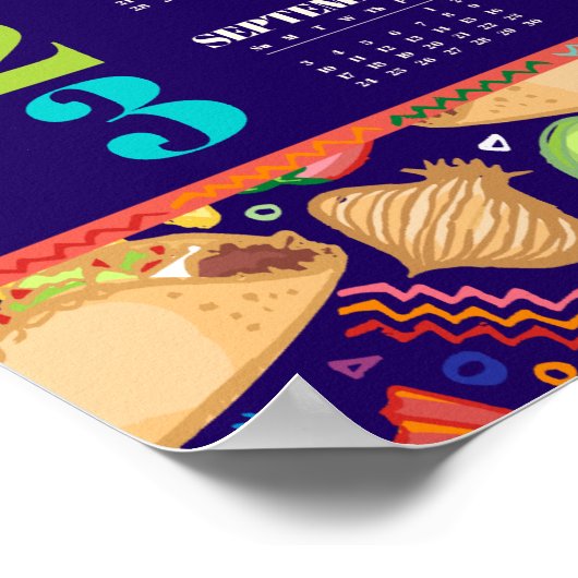 2023 Taco Fiesta Calendar Poster (Ecke)