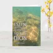 2023 Tarjeta de AGUAS ANTIGUAS: Salmos 46:10 Karte (Gelbe Blume)