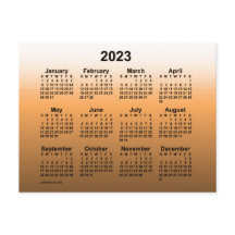 2023 Verblasster Gold Mini Kalender von Janz Postc