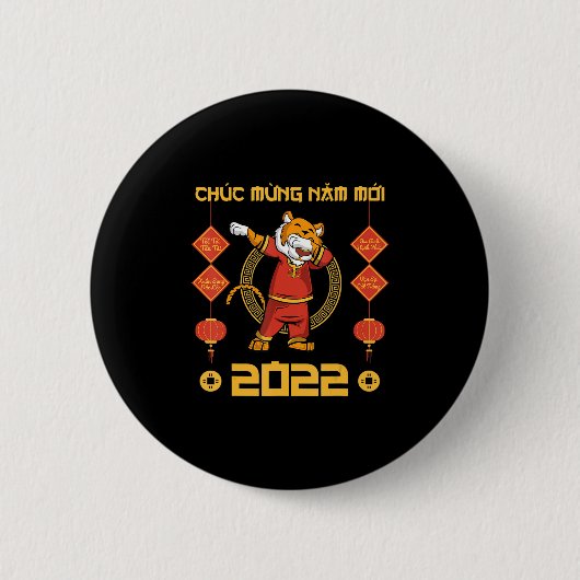 2023 Vietnamesischer Lunar Neujahr Chuc Mung Nam M Button (Vorderseite)