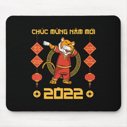 2023 Vietnamesischer Lunar Neujahr Chuc Mung Nam M Mousepad (Vorne)