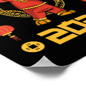 2023 Vietnamesischer Lunar Neujahr Chuc Mung Nam M Poster (Ecke)