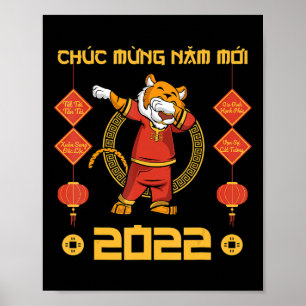 2023 Vietnamesischer Lunar Neujahr Chuc Mung Nam M Poster