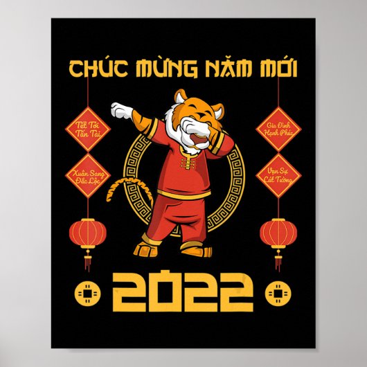 2023 Vietnamesischer Lunar Neujahr Chuc Mung Nam M Poster (Vorne)