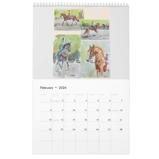 2023 Wandkalender mit original Equine Art (Feb 2026)
