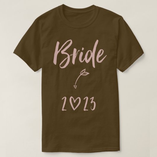 2023 Wedding Bride Heart T-Shirt (Design vorne)