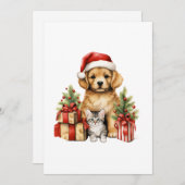 2023 Weihnachten Haustiere Ho ho Welpe und Kitten (Vorne/Hinten)
