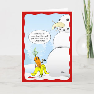 2023 Weihnachtsbanane Karate Karotte Schneemann Lu Feiertagskarte