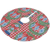 2023 Weihnachtsginger Jar Jars Tree Skirt Polyester Weihnachtsbaumdecke (Schrägansicht)