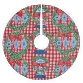 2023 Weihnachtsginger Jar Jars Tree Skirt Polyester Weihnachtsbaumdecke (Vorderseite)